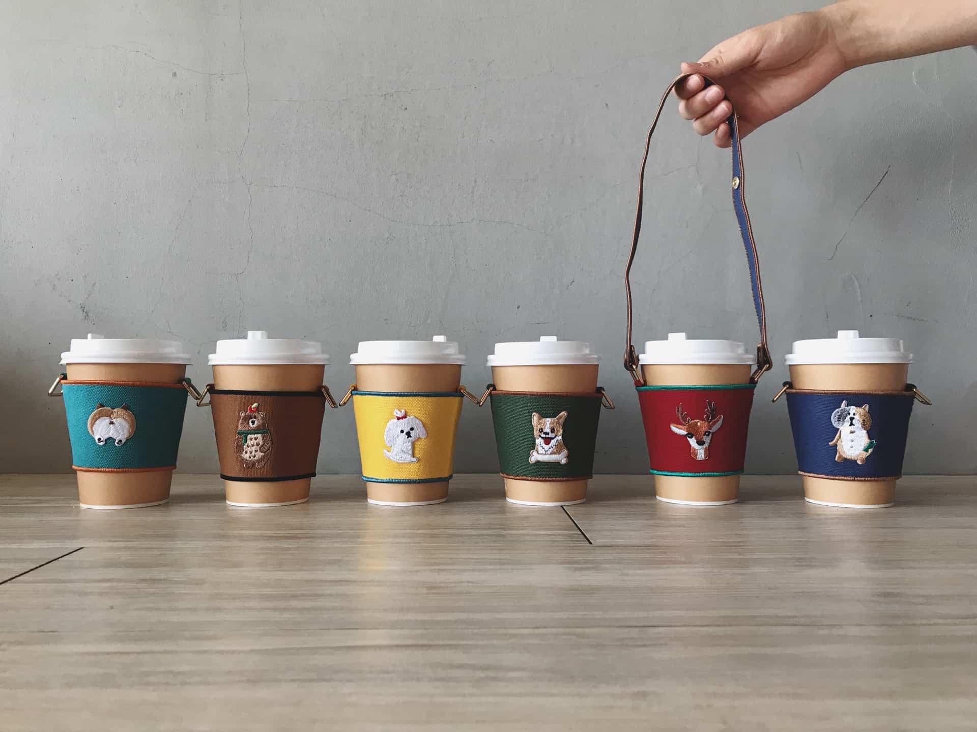 刺繡飲料提袋_圖片提供/Littdlework