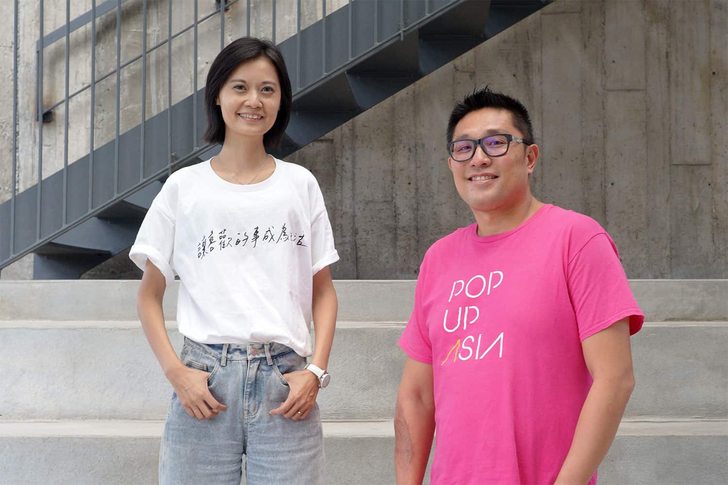 POP UP ASIA 亞洲手創展幕後推手小麥(左)、Jerry(右)