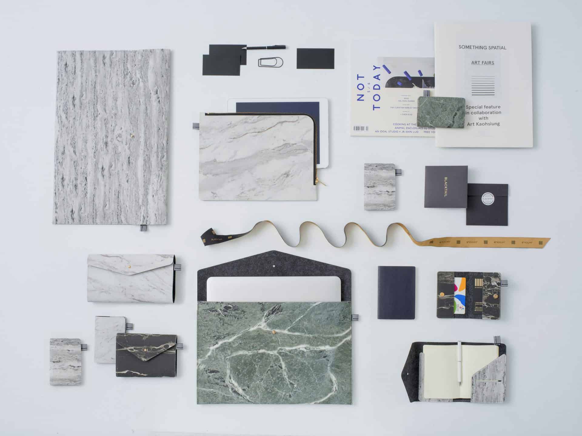 大理石袋具系列_圖片提供／BLACK TAILORS 小黑尾巴