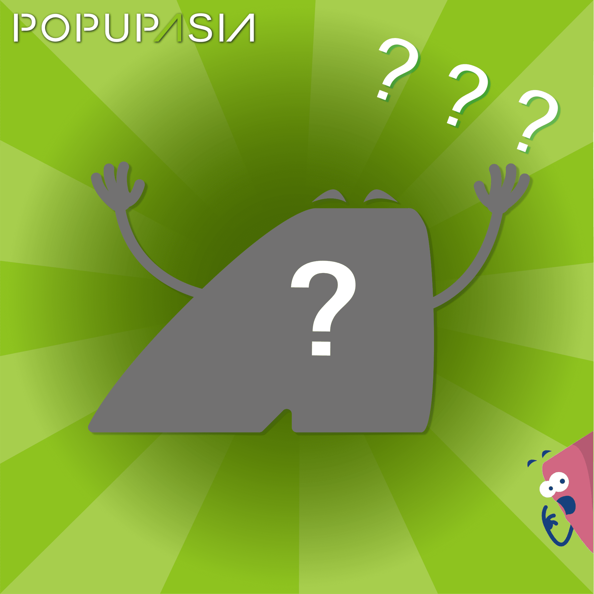 小綠人剪影＿POP UP ASIA製